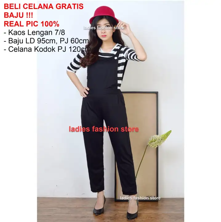 Baju Dan Celana Kodok Baju Kodok Celana Kodok Gratis 1 Baju Jumpsuit Wanita Murah Celana Kodok
