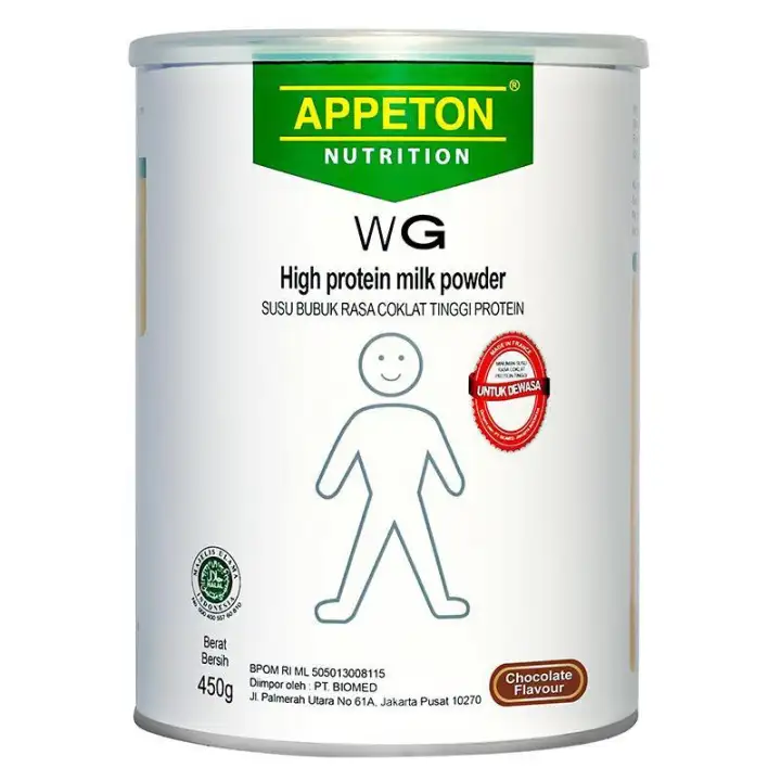 Appeton Weight Gain Susu Gemuk Penambah Berat Badan Rasa Coklat Adult Dewasa 450gr Lazada Indonesia