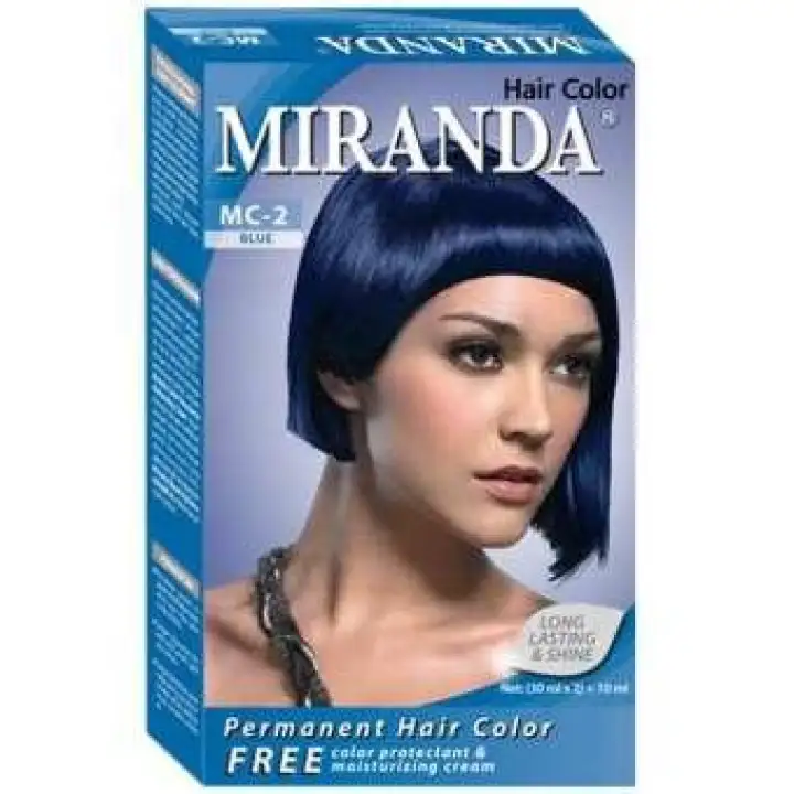 Miranda Permanent Hair Color Cat Rambut Mc 2 Blue Pewarna Rambut Lazada Indonesia