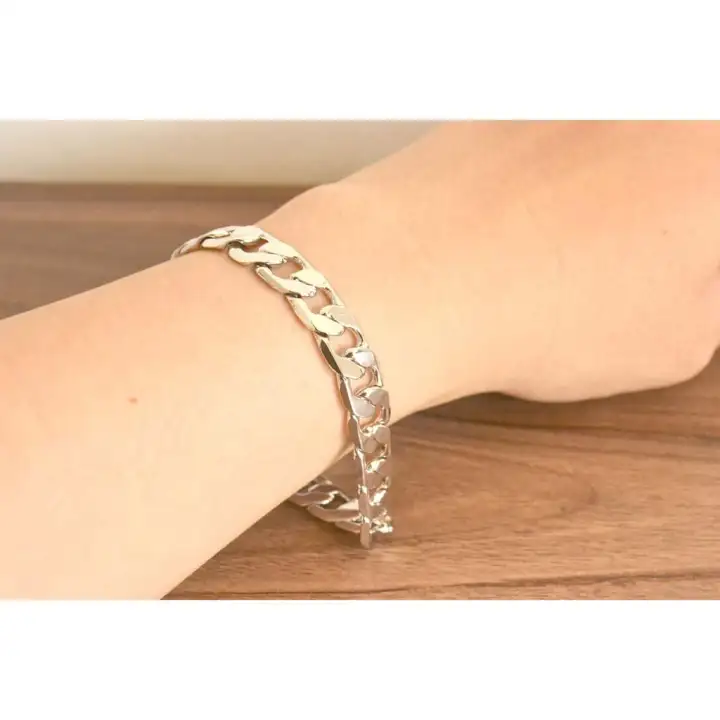 Gelang Tangan Rantai Tebal Lapis Emas Putih Lazada Indonesia