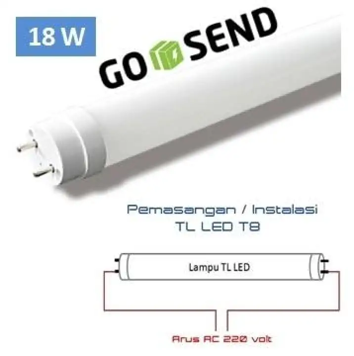 Lampu Tl Led Tube T8 120cm 18 Watt 18 W 18w Khusus Go Send Lazada Indonesia