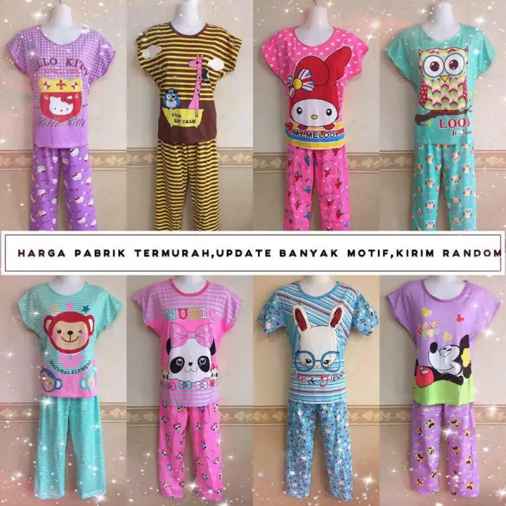 Grosir Baju Tidur Spandex Korea Stelan Dewasa CP Wanita/Baby doll 