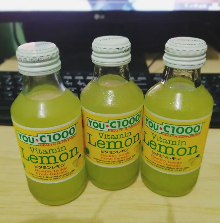 You C 1000 Lemon Botol Kaca 3 Pcs Lazada Indonesia