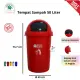 Tempat sampah BIO 50 liter green leaf 2150 abu-abu. 