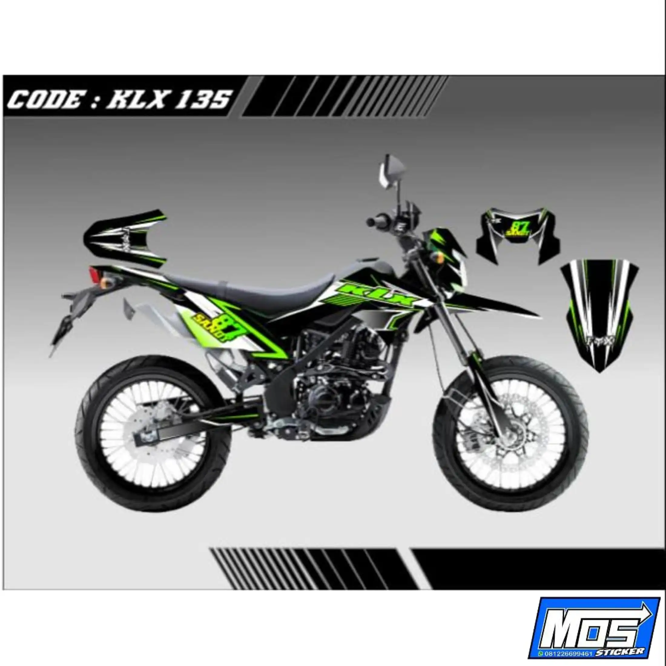 Dekal Stiker Motor KLX BF KLX S KLX G KLX L KLX 150 FullBody Desain Bebas Lazada Indonesia