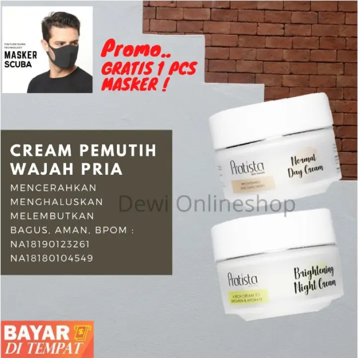 Paket Hemat Cream Pemutih Wajah Pria Terbaik Cream Perawatan Wajah Pria Untuk Mencerahkan Dan Melembabkan Krim<script async src=