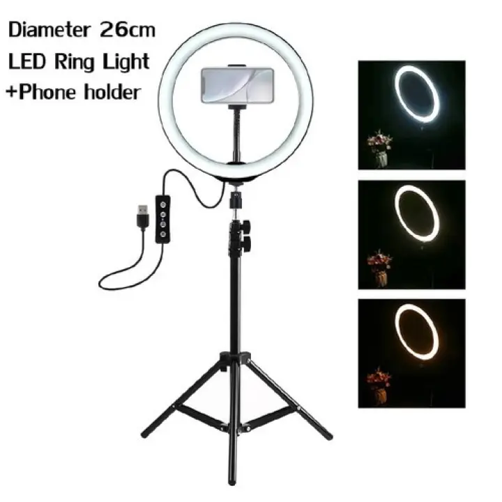 Paket Ring Fill Light 26cm Tripod 21m Lampu Tik Tok Ring Light 26cm Ysshop Lazada Indonesia
