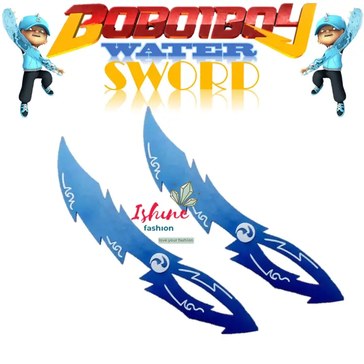 Cod Pedang Boboiboy Air Halilintar Double Biru Lazada Indonesia