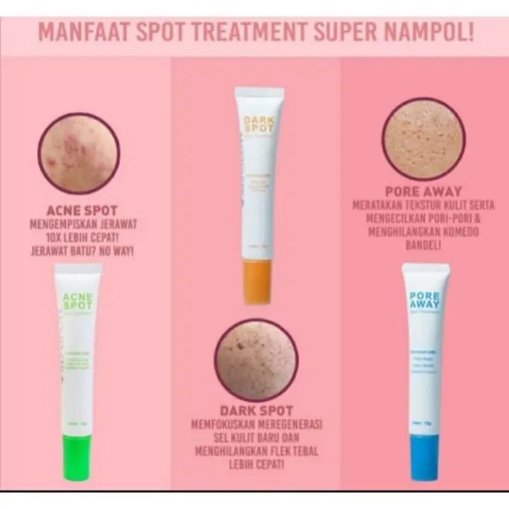 Ms Glow Spot Treatment Solution Serum Pore Away Dark Spot Acne Spot Original Bpom Lazada Indonesia