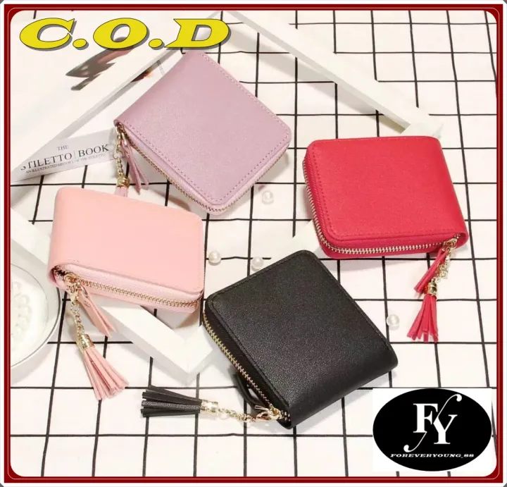 Foreveryoung 88 Dompet Mini Lipat 6033 Daun Wanita Bahan Pu Kulit Pendek Fashion Impor Lazada Indonesia