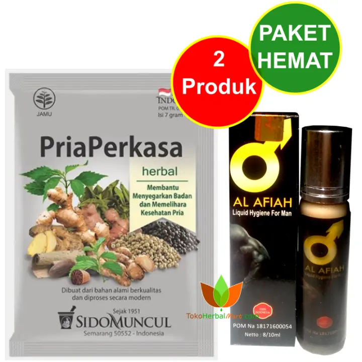 Paket Obat Pria Loyo Agar Jadi Kuat Jamu Pria Perkasa Sidomuncul Al Afiah Liquid Herbal Oles Alafiah Lazada Indonesia