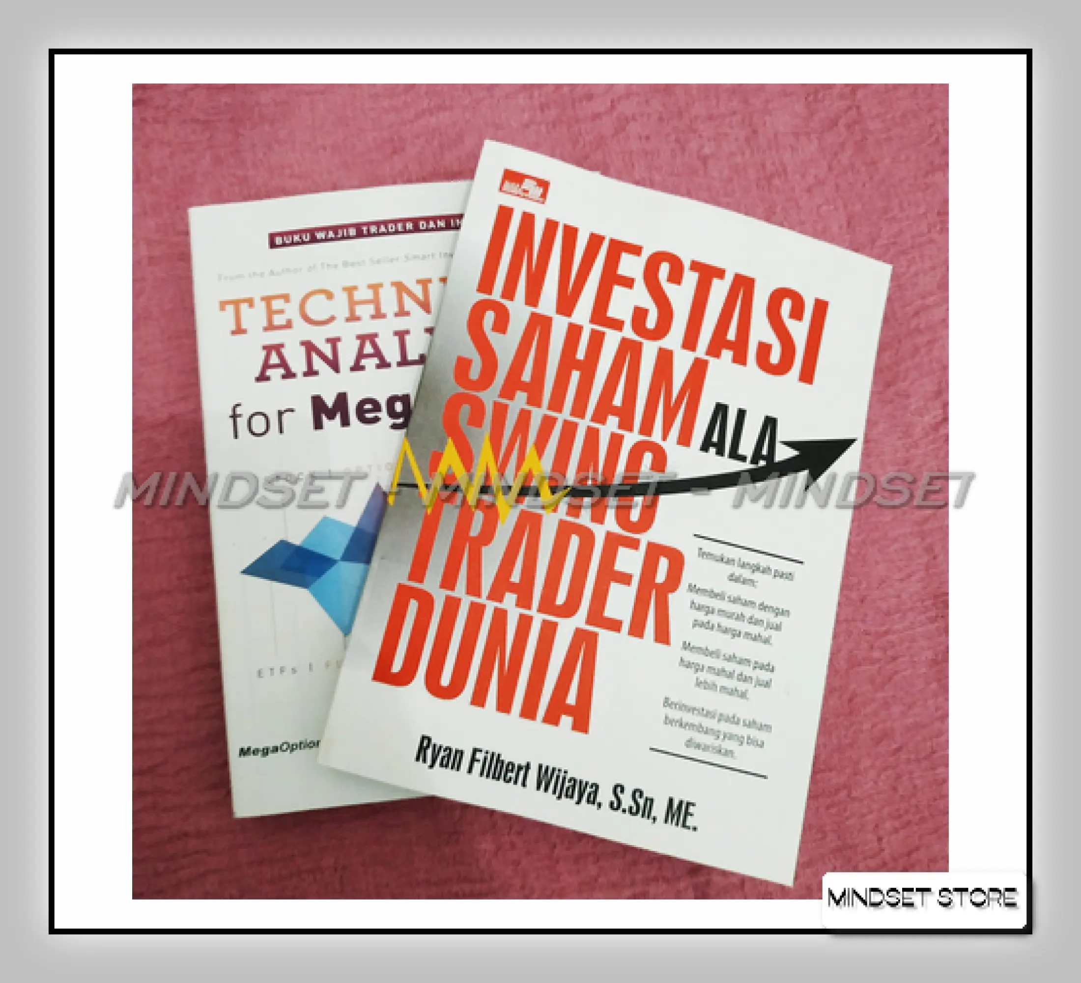 Paket 2 buku investasi technical analysis for mega profit dan investasi saham ala swing trader dunia