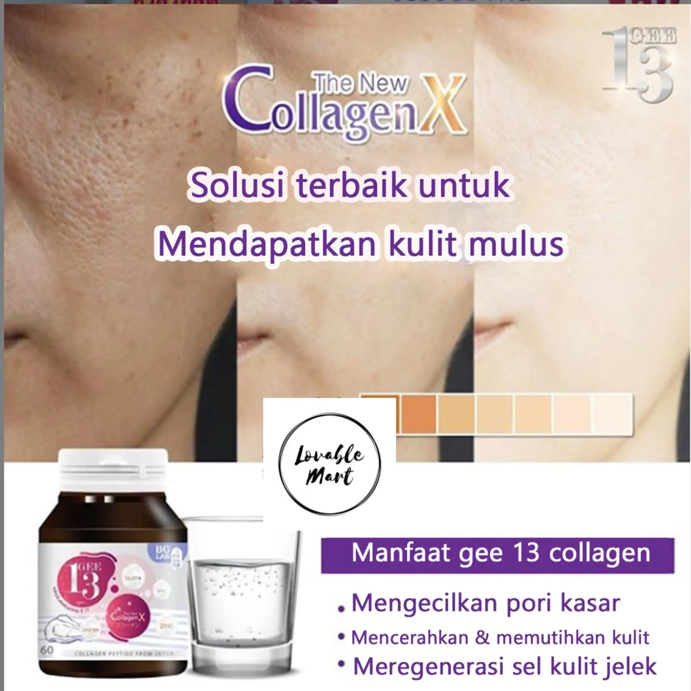 Collagen X Gee 13 100 Original Halal Made In Thailand Bisa Laz Kapsul Kolagen Memutihkan Kulit Dari Dalam Skin Care Beauty Whitening Frozen Collagen Cl12 Kulit Putih Bebas Jerawat Lazada Indonesia