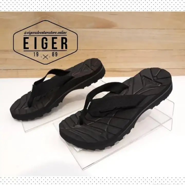 Bisa Bayar Ditempat Cod Sandal Jepit Eiger Hitam Polos Ori Termurah Lazada Indonesia