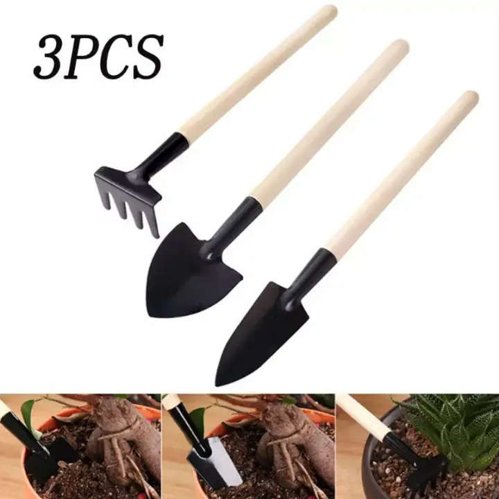 3in1 Alat Berkebun Sekop Garpu Cangkul 1 Set Bercocok Tanam Peralatan Taman Menanam Garden Tools Lazada Indonesia