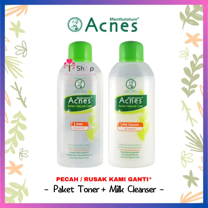 Acnes Oil Control Paket Milk Cleanser Dan Toner Susu Pembersih Dan Toner Untuk Perawatan Kulit Berminyak Dan Berjerawat Lazada Indonesia