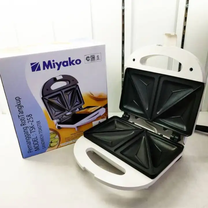 Alat Pemanggang Roti Bakar Tangkup Miyako Tsk 258 Lazada Indonesia