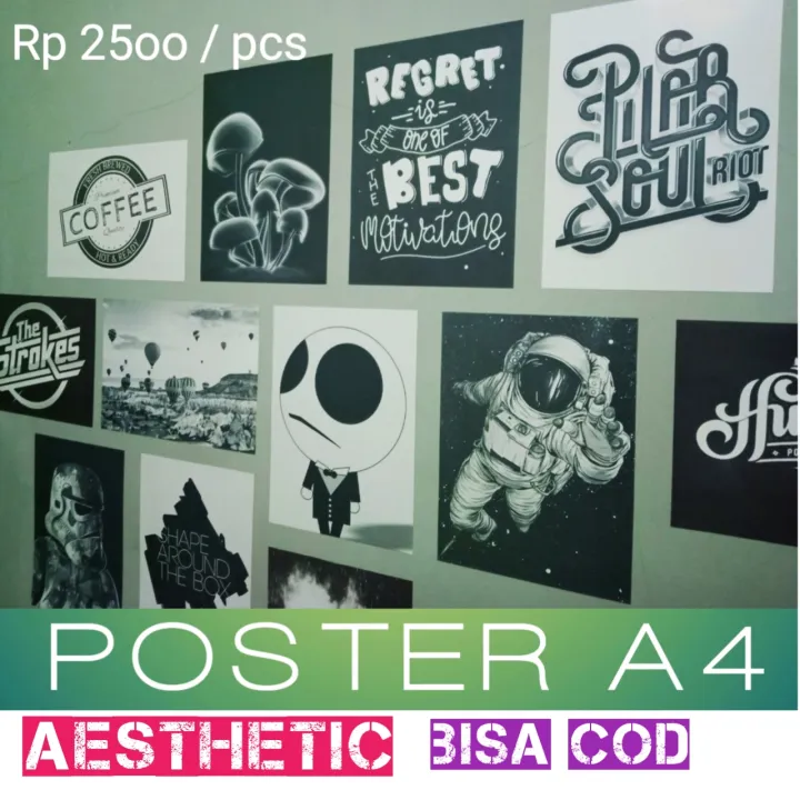 Poster Dinding Kamar Poster Kamar Cowok Poster Poster A4 Poster Aesthetic A4 Poster Bnw A4 Poster Edukasi Anak Lazada Indonesia