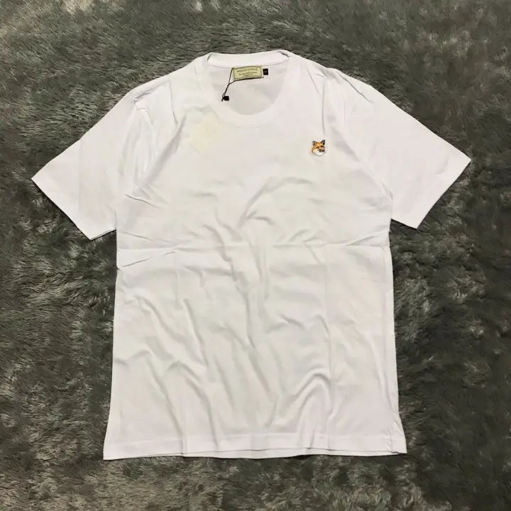 Kaos Maison Kitsune Fox Bordir Premium Lazada Indonesia