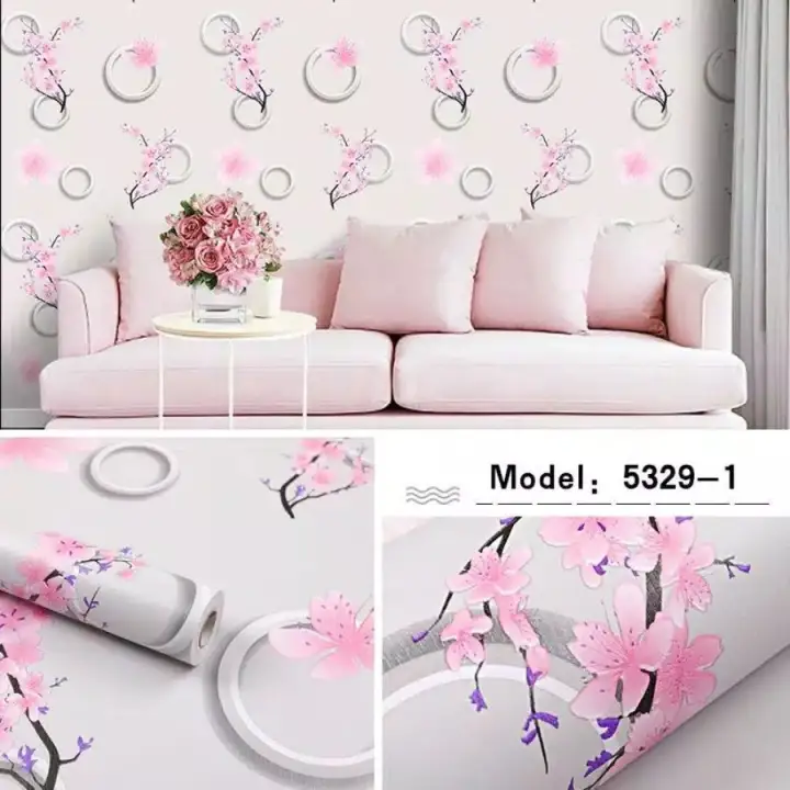 Wallpaper Dinding 3d Bunga Sakura Image Num 64