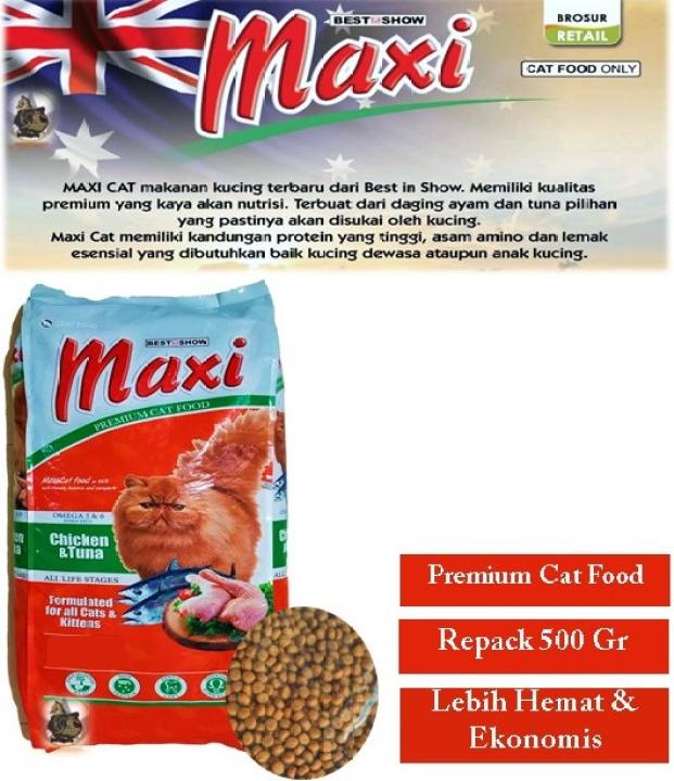 kandungan nutrisi maxi cat food