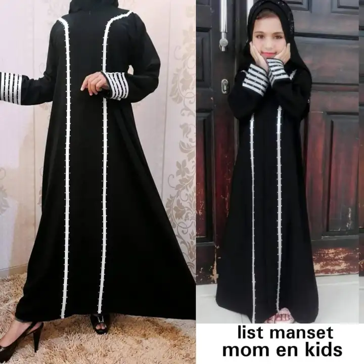 Abaya Arab Dubai Turki Pakistan Couple Mom Dan Kids Baju Gamis Muslimah Ibu Anak Terbaru Dres Terusan Ibu Dan Anak Perempuan Lazada Indonesia