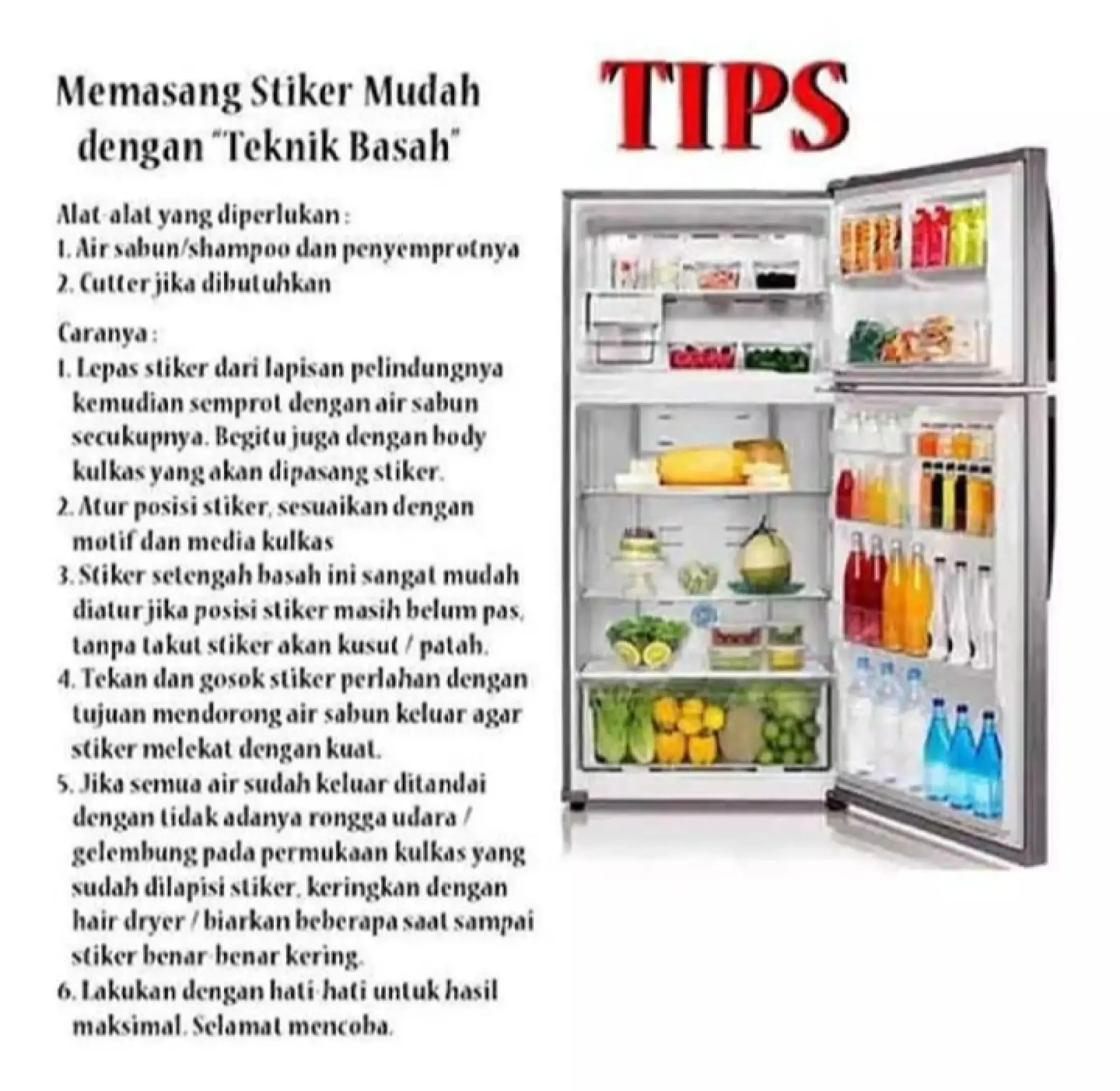 Terbaru Stiker Kulkas 1 Pintu Walpaper Stiker Kulkas Ukuran 120 Cm X60 Cm Bagian Depannya Cetak Sendiri Bisa Cod Lazada Indonesia