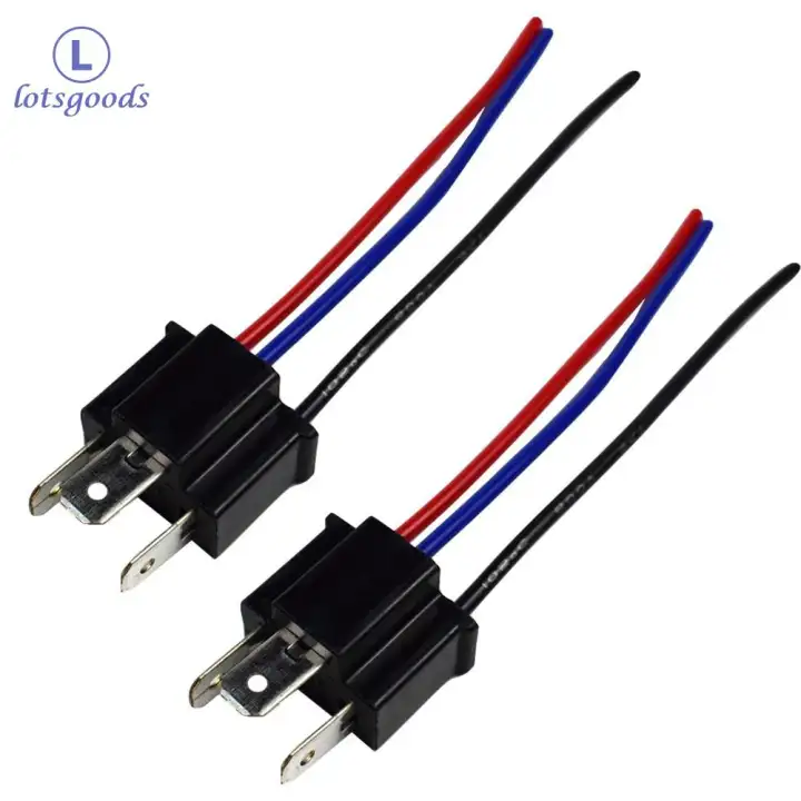1 Pasang 9003 H4 Bulb Soket Pria Konektor Adaptor Untuk Lampu Kabut Depan Lazada Indonesia