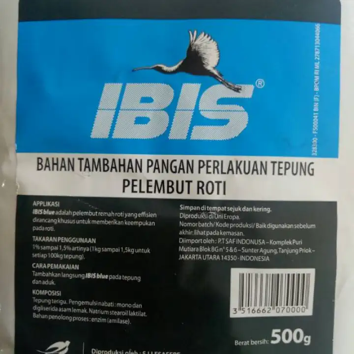Ibis Bread Improver Bahan Kue Pelembut Roti 500 Gram Lazada Indonesia