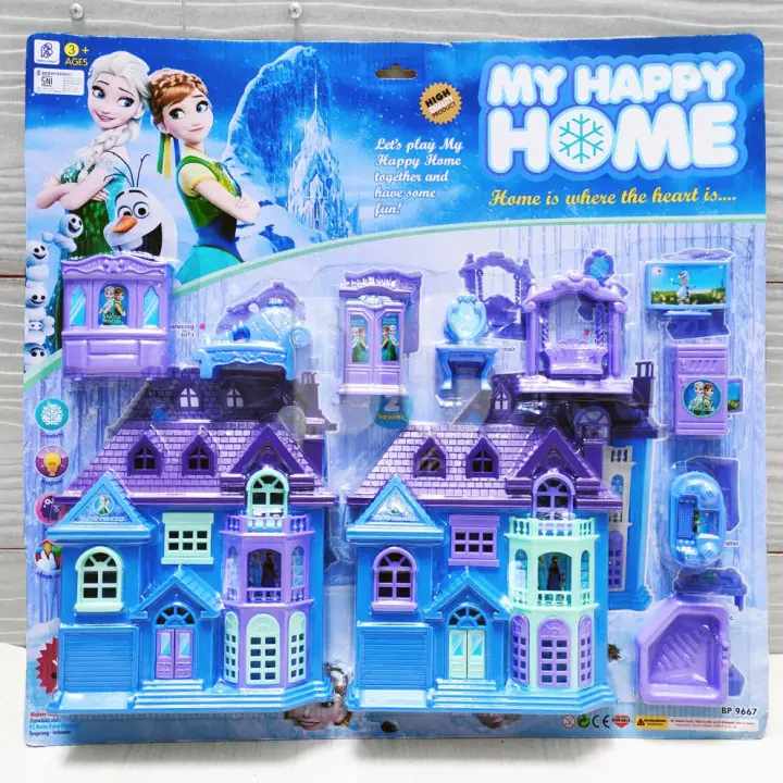 Mainan My Happy Home Frozen Istana Rumah Rumahan Plus Perabotan Princess Elsa Edukasi Anak Cewek Hadiah Kado Ulang Tahun Mainan Edukasi Edukatif Anak Cewek Perempuan Girl Toys Birthday Gift Present Lazada