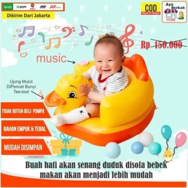 Sofa Kursi Makan Bayi Belajar Duduk Baby Chair Model Tiup Bebek Musik Bebek Musik Lazada Indonesia