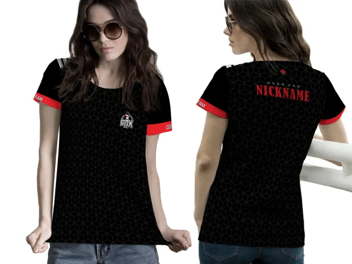 Tshirt Kaos Wanita Geek Fam 2021 Gaming Esport Fullprint Lazada Indonesia