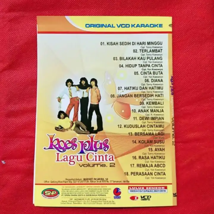 Kaset Video Vcd Original Lagu Karaoke Koes Plus Lazada Indonesia