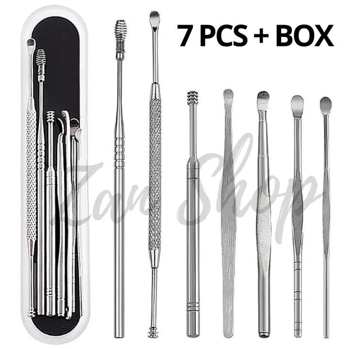 Korek Kuping Besi Stainless Steel 7 Pcs Set Anti Karat Pembersih Telinga Penghilang Kuret Korek Kuping Besi Cleaner Perawatan Pembersih Kotoran Telinga Earpick Ear Pick Ear Wax Picker 7 Pcs Lazada Indonesia