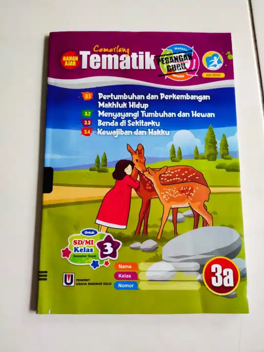 Buku Lks Tematik Cemerlang Sdmi Kelas 3 Semester Ganjil Buku Guru Lazada Indonesia