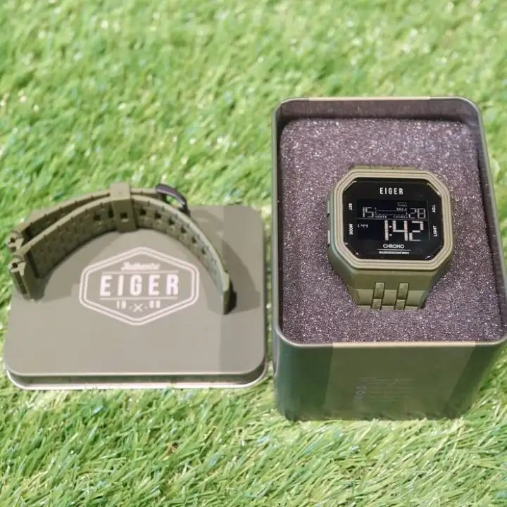 Eiger Jam Tangan Digital Linville Olive Lazada Indonesia