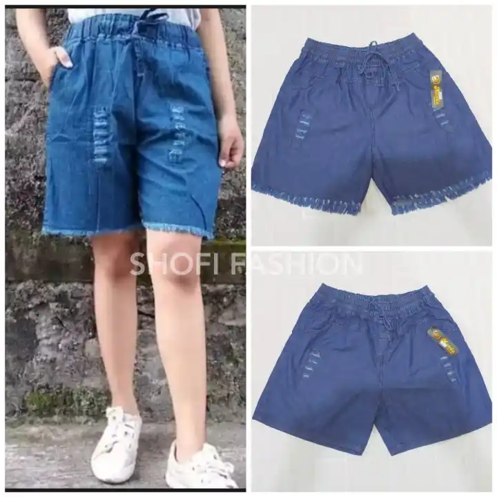 Ssbi Fashion Celana Jeans Pendek Wanita Hotpant Wanita Celana Penek Wanita Lazada Indonesia