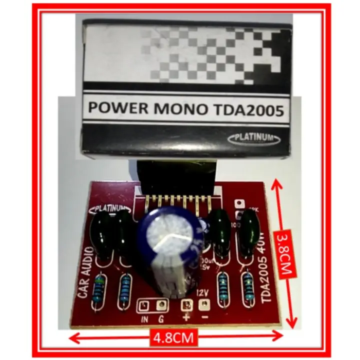 Promo Diskon Terlaris Kit Modul Power Mono Speaker Aktif 12vdc 80w Ic Tda2005 Sedia Karaoke