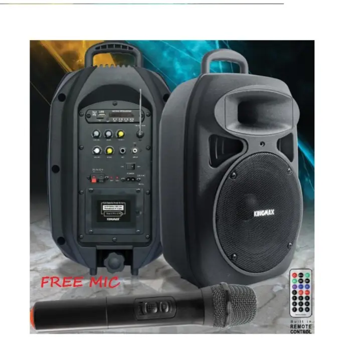 Kingmax Pa-2000 Speaker Stereo Mini Boogie Box Portable Free Mic - Khusus Jabodetabek Lazada Indonesia