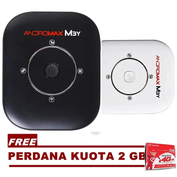 Smartfren Mifi Modem Mobile Wi Fi Andromax M3y Free Perdana Kuota 2 Gb Lazada Indonesia