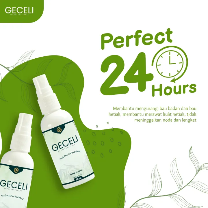 Ampuh Hilangkan Bau Badan Deodorant Spray Geceli 60ml Pembasmi Bau Ketiak Penghilang Bau Ketiak Penghilang Bau Badan Ketiak Hitam Lazada Indonesia