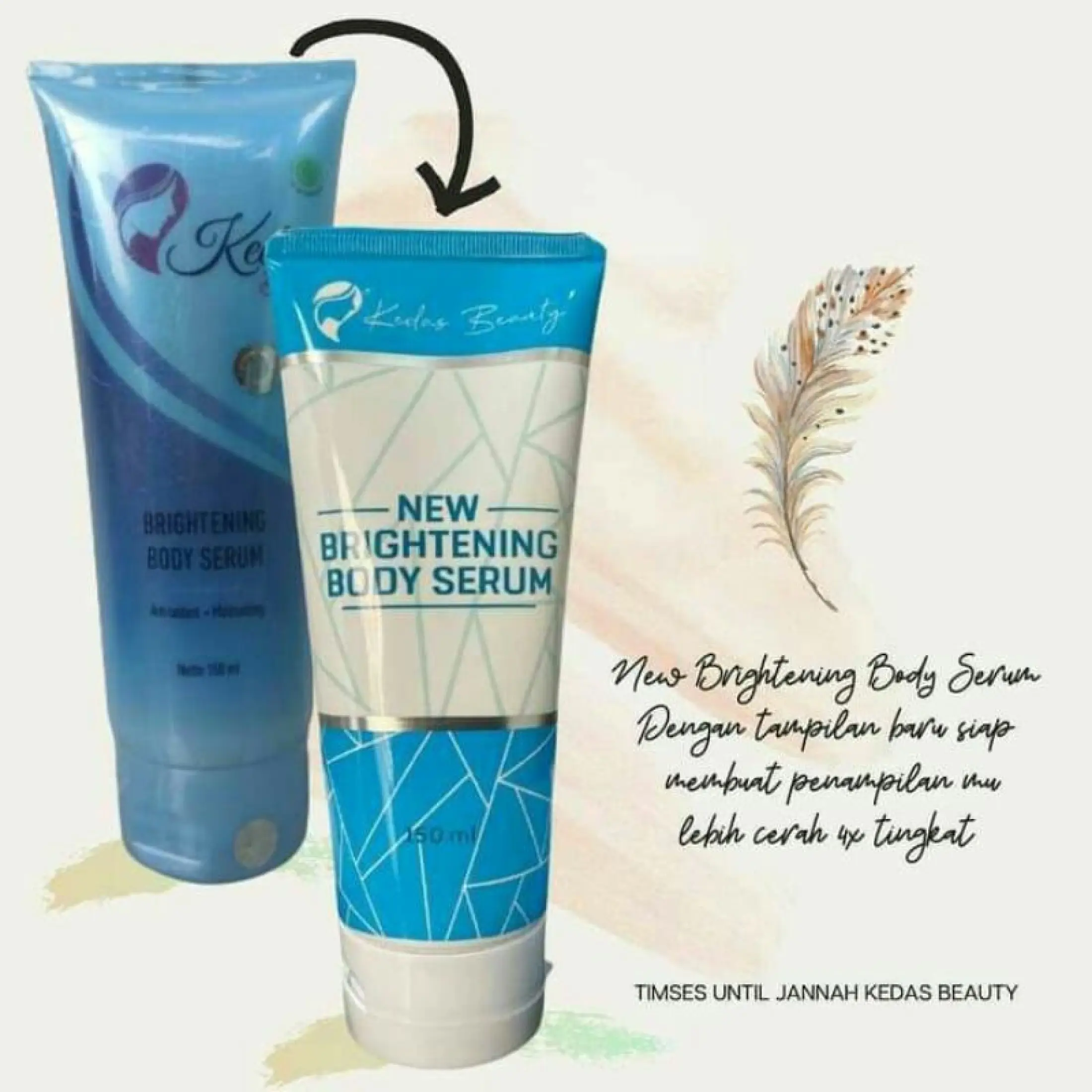 Kedas Beauty Brightening Body Serum Pemutih Badan Original Bpom By Kedas Biuty Lazada Indonesia