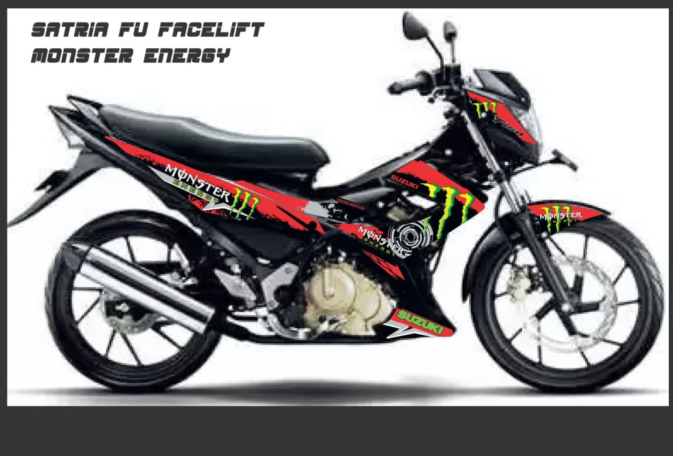 Stiker Striping Suzuki Satria Fu Facelift Monster Energy Lazada Indonesia