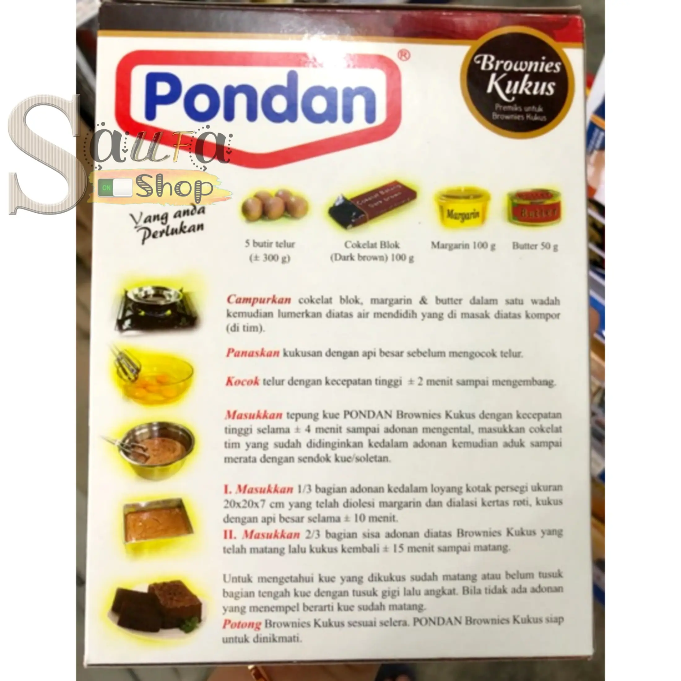 Pondan Premiks Brownies Kukus Coklat 400 Gram. Bahan Kue. Membuat Kue.  Bahan Bolu. Membuat Bolu. Bahan Bolu Praktis | Lazada Indonesia Pondan Premiks Brownies Kukus Coklat 400 Gram. Bahan Kue. Membuat Kue.  Bahan Bolu. Membuat Bolu. Bahan Bolu Praktis | Lazada Indonesia