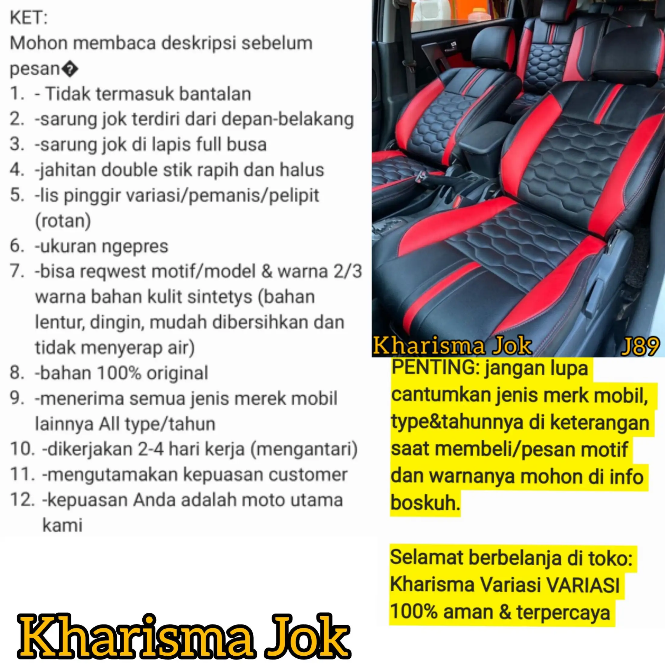 Sarung Jok Mobil All New Avanza Velos 2022 Lazada Indonesia