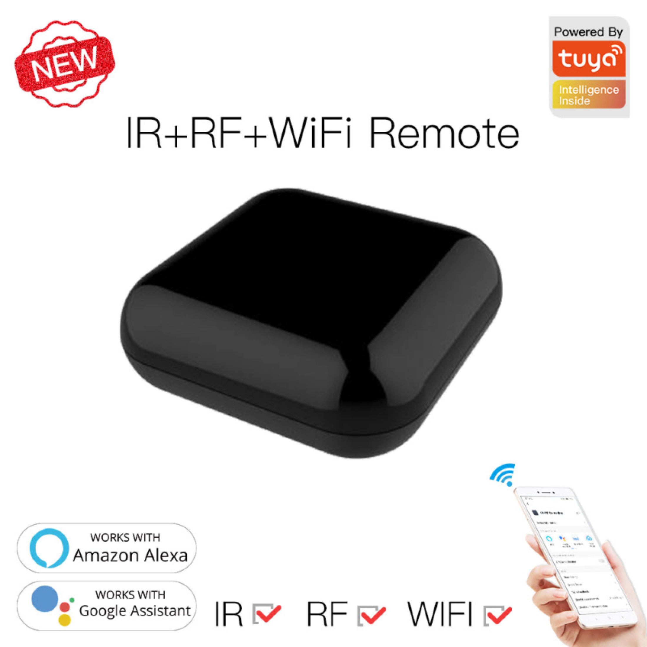 Redme Wifi Rf Ir Smart Ir Controller Smart Home Blaster Infrared Wireless Remote Control Via Smart Life Tuya App Work With Alexa Google Home Etc Lazada Singapore
