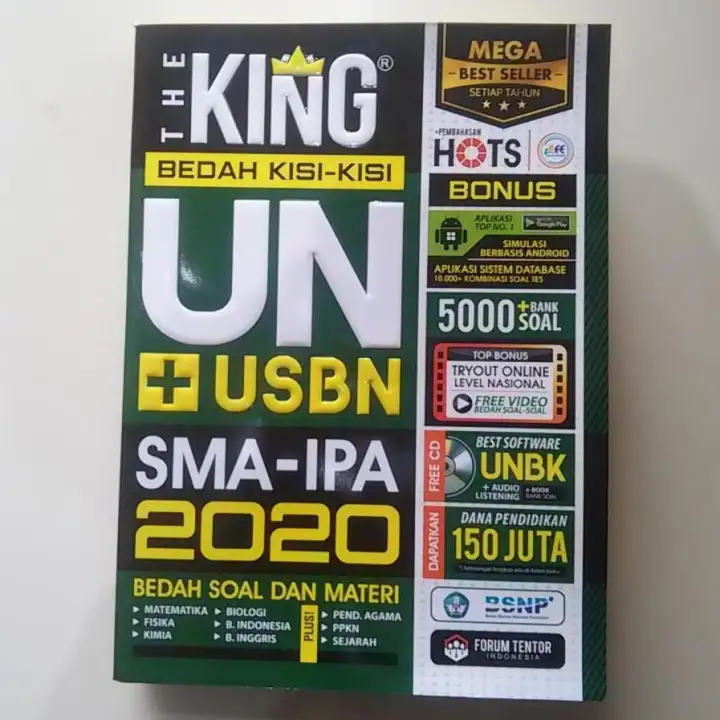 Buku Un Sma 2020 The King Bedah Kisi Kisi Un Usbn Sma Ipa 2020 Cd Lazada Indonesia