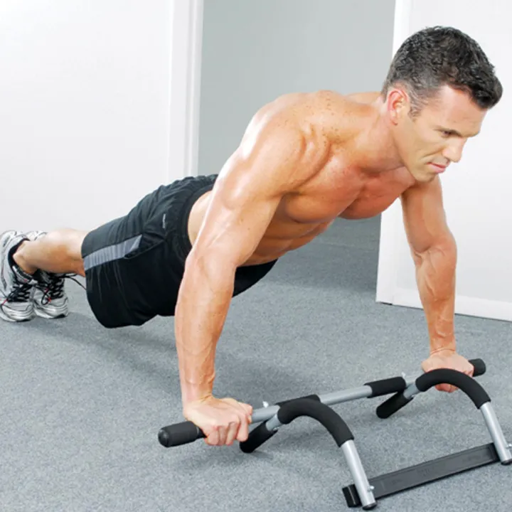 Alat Olah Raga Berlatih Pull Up Sit Up Push Up Bar Dan Dips Alat Fitnes Pull Up Alat Olahraga Angkat Badan Iron Gym Lazada Indonesia