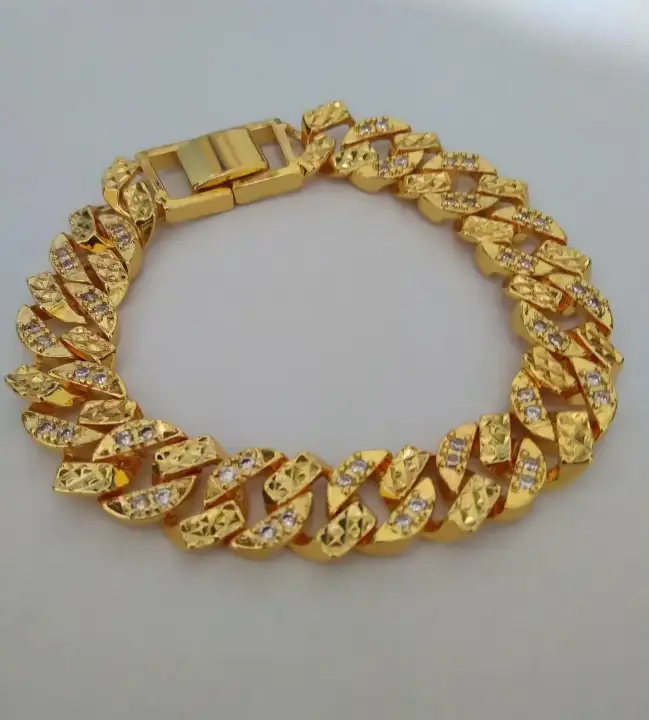 Gelang Tangan Xuping Perhiasan Wanita Berlapis Emas Rantai Berlian Gelang Wanita Lazada Indonesia