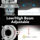 2 buah Lampu Utama LED H4 Mini Proyektor Cut off Rapi 16000 lm 5500k Bright xpander brio avanza Xenia. 
